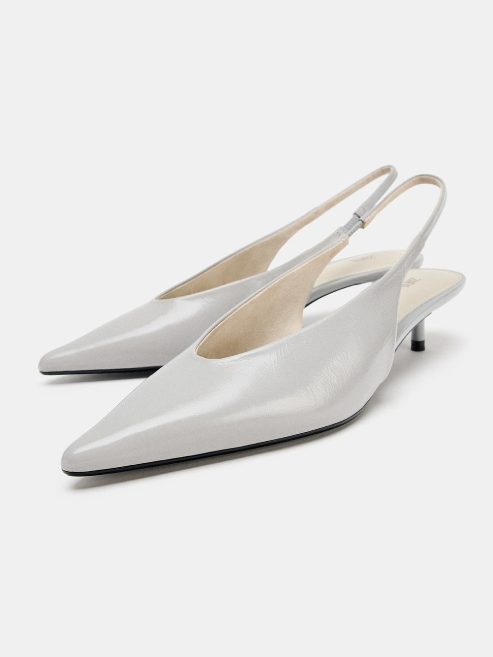 ❗️LAST CHANCE❗️ZARA LEATHER KITTEN HEEL SHOES